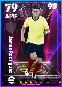 James Rodriguez eFootball 2026 player card — 79 OVR AMF