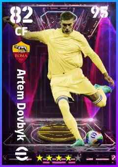 Artem Dovbyk eFootball 2026 player card — 82 OVR CF