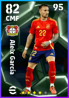 Aleix Garcia eFootball 2026 player card — 82 OVR CMF