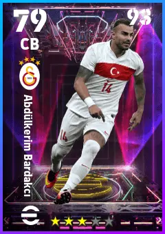 Abdulkerim Bardakci eFootball 2026 player card — 79 OVR CB