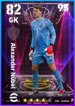Alexander Nubel eFootball 2026 player card — 82 OVR GK