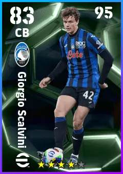 Giorgio Scalvini eFootball 2026 player card — 83 OVR CB