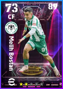 Melih Bostan eFootball 2026 player card — 73 OVR CF