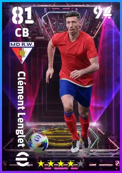 Clement Lenglet eFootball 2026 player card — 81 OVR CB