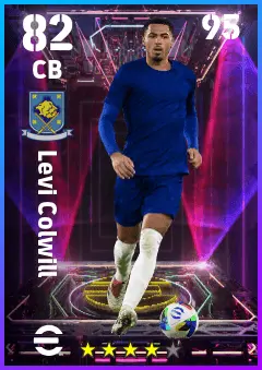 Levi Colwill eFootball 2026 player card — 82 OVR CB