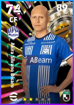 Akira Silvano Disaro eFootball 2026 player card — 74 OVR CF