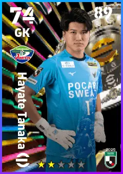 Hayate Tanaka eFootball 2026 player card — 74 OVR GK