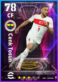 Cenk Tosun eFootball 2026 player card — 78 OVR CF