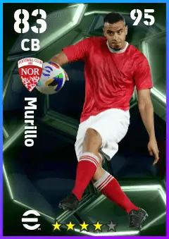Murillo eFootball 2026 player card — 83 OVR CB