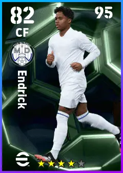 Endrick eFootball 2026 player card — 82 OVR CF