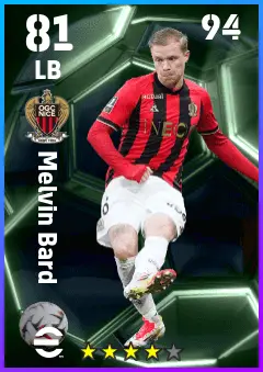 Melvin Bard eFootball 2026 player card — 81 OVR LB