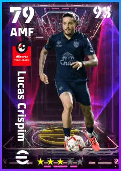 Lucas Crispim eFootball 2026 player card — 79 OVR AMF