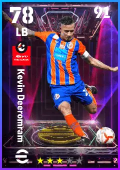 Kevin Deeromram eFootball 2026 player card — 78 OVR LB