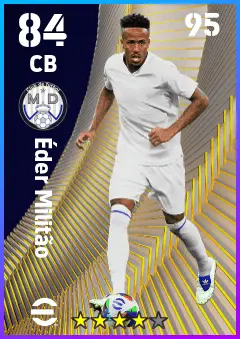 Eder Militao eFootball 2026 player card — 84 OVR CB