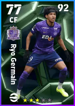 Ryo Germain eFootball 2026 player card — 77 OVR CF