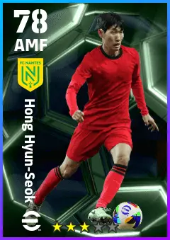 Hong Hyun-Seok eFootball 2026 player card — 78 OVR AMF