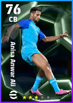 Anisa Anwar Ali eFootball 2026 player card — 76 OVR CB
