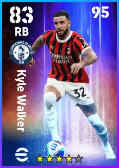 Kyle Walker eFootball 2026 player card — 83 OVR RB