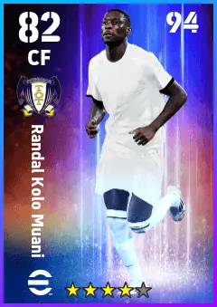 Randal Kolo Muani eFootball 2026 player card — 82 OVR CF