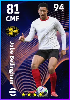 Jobe Bellingham eFootball 2026 player card — 81 OVR CMF