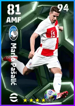 Mario Pasalic eFootball 2026 player card — 81 OVR AMF