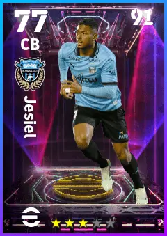 Jesiel eFootball 2026 player card — 77 OVR CB