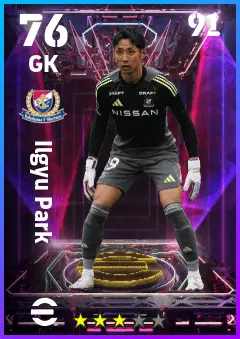 Ilgyu Park eFootball 2026 player card — 76 OVR GK
