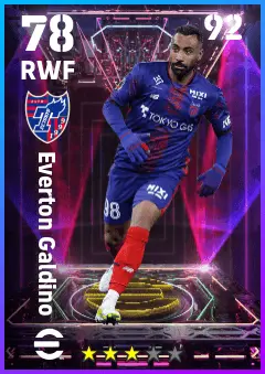 Everton Galdino eFootball 2026 player card — 78 OVR RWF