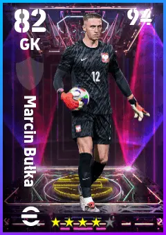 Marcin Bulka eFootball 2026 player card — 82 OVR GK