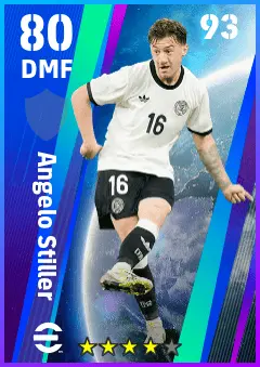 Angelo Stiller eFootball 2026 player card — 80 OVR DMF