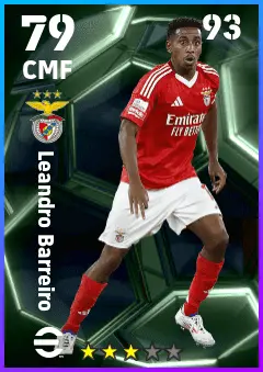 Leandro Barreiro eFootball 2026 player card — 79 OVR CMF
