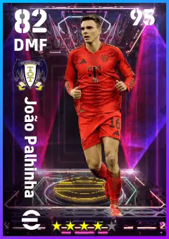 Joao Palhinha eFootball 2026 player card — 82 OVR DMF