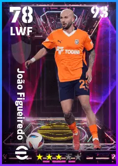 Joao Figueiredo eFootball 2026 player card — 78 OVR LWF