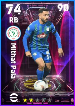Mithat Pala eFootball 2026 player card — 74 OVR RB