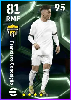 Francisco Conceicao eFootball 2026 player card — 81 OVR RMF