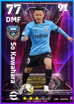 So Kawahara eFootball 2026 player card — 77 OVR DMF