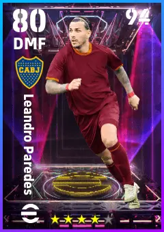 Leandro Paredes eFootball 2026 player card — 80 OVR DMF