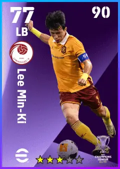 Lee Min-Ki eFootball 2026 player card — 77 OVR LB