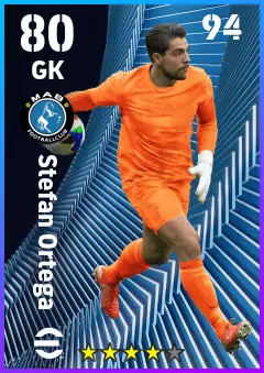 Stefan Ortega eFootball 2026 player card — 80 OVR GK