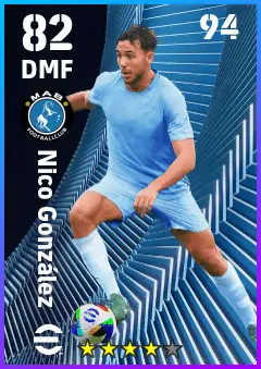 Nico Gonzalez eFootball 2026 player card — 82 OVR DMF
