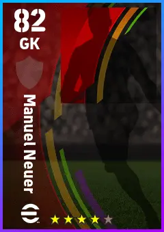 Manuel Neuer eFootball 2026 player card — 82 OVR GK