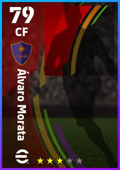 Alvaro Morata eFootball 2026 player card — 79 OVR CF
