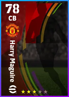 Harry Maguire eFootball 2026 player card — 78 OVR CB