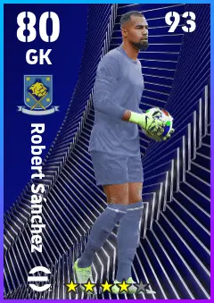 Robert Sanchez eFootball 2026 player card — 80 OVR GK