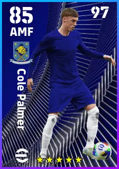 Cole Palmer eFootball 2026 player card — 85 OVR AMF