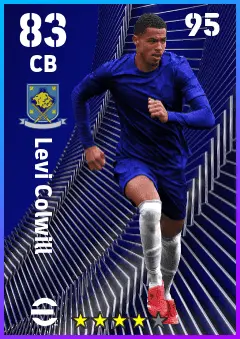 Levi Colwill eFootball 2026 player card — 83 OVR CB