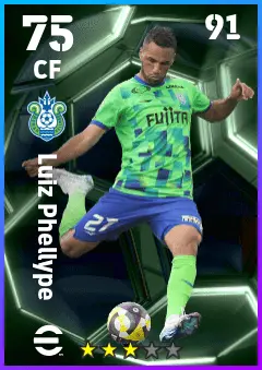 Luiz Phellype eFootball 2026 player card — 75 OVR CF