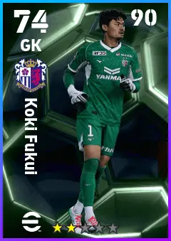 Koki Fukui eFootball 2026 player card — 74 OVR GK