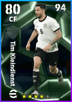 Tim Kleindienst eFootball 2026 player card — 80 OVR CF