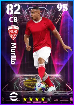 Murillo eFootball 2026 player card — 82 OVR CB